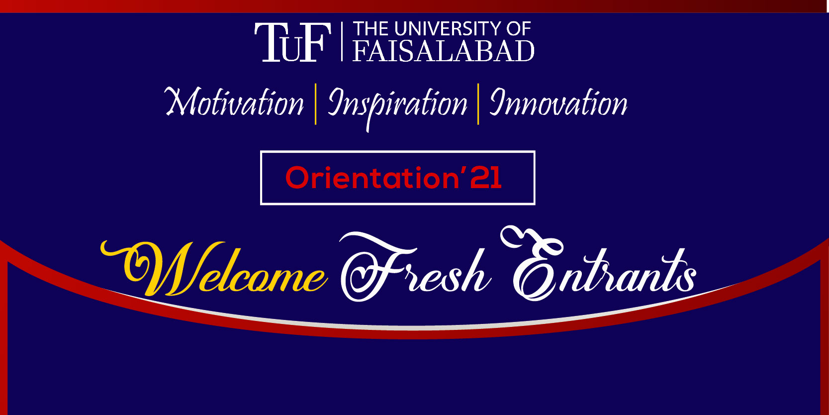 WELCOME AND ORIENTATION PROGRAM FOR FRESH ENTRANTS DAY-1